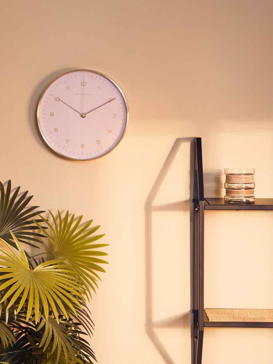 Elko Gold And Pink Finish Wall Clock