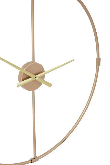 Beauly Metal Wall Clock With Gold Finish