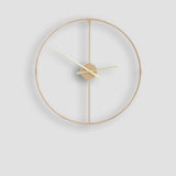 Beauly Metal Wall Clock With Gold Finish