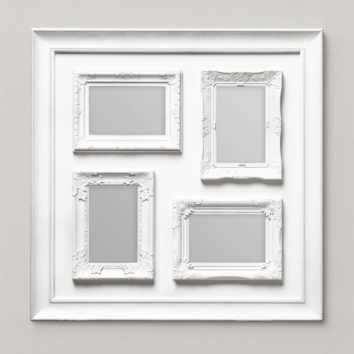 Maren 4 Photo White Plastic Multi Photo