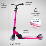 Black - Deluxe 2 Wheel Scooter