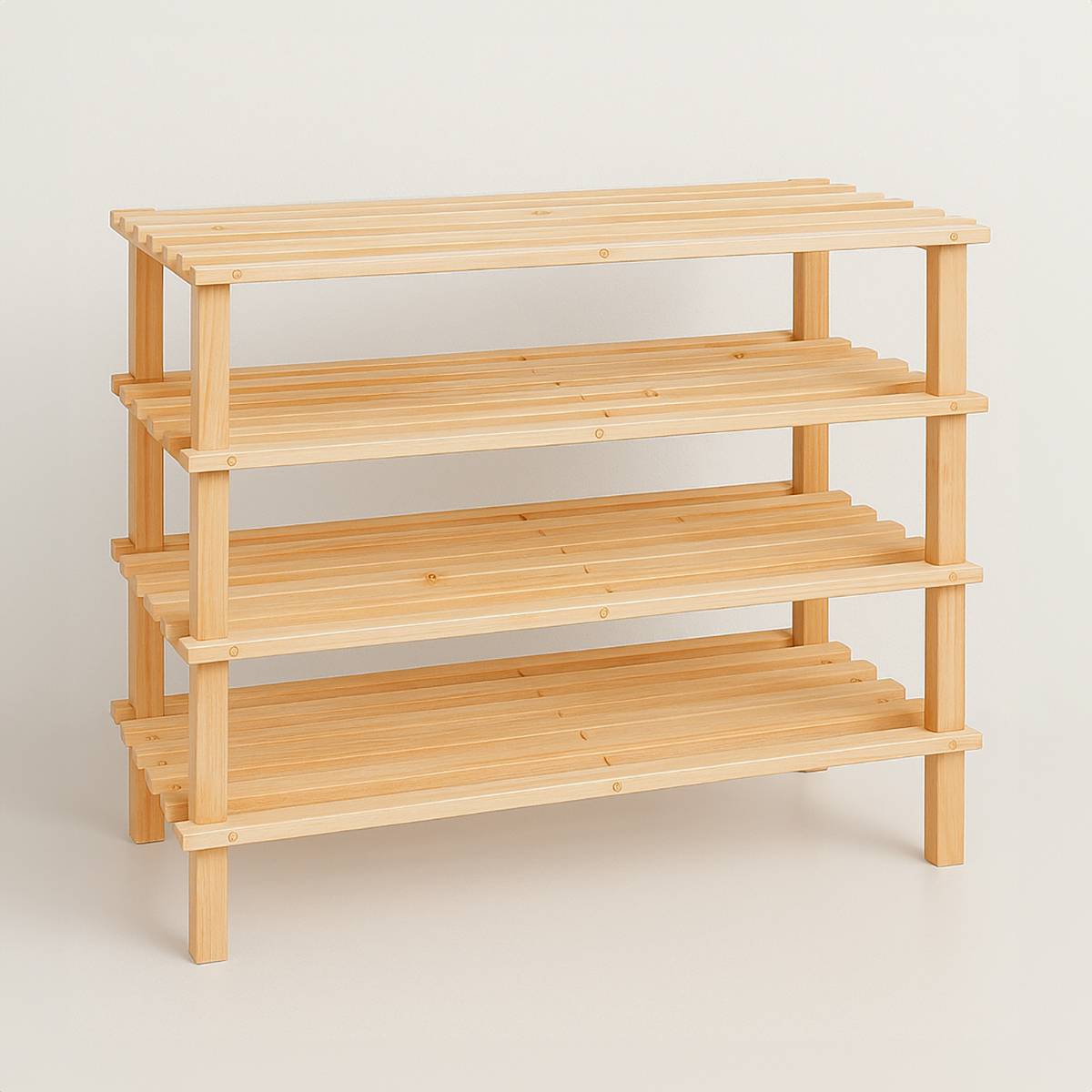Parker 4 Tier Wooden Shoe Rack