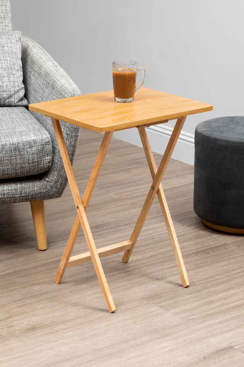 Hava Rubberwood Folding Multi-Use Table for Dining or Work
