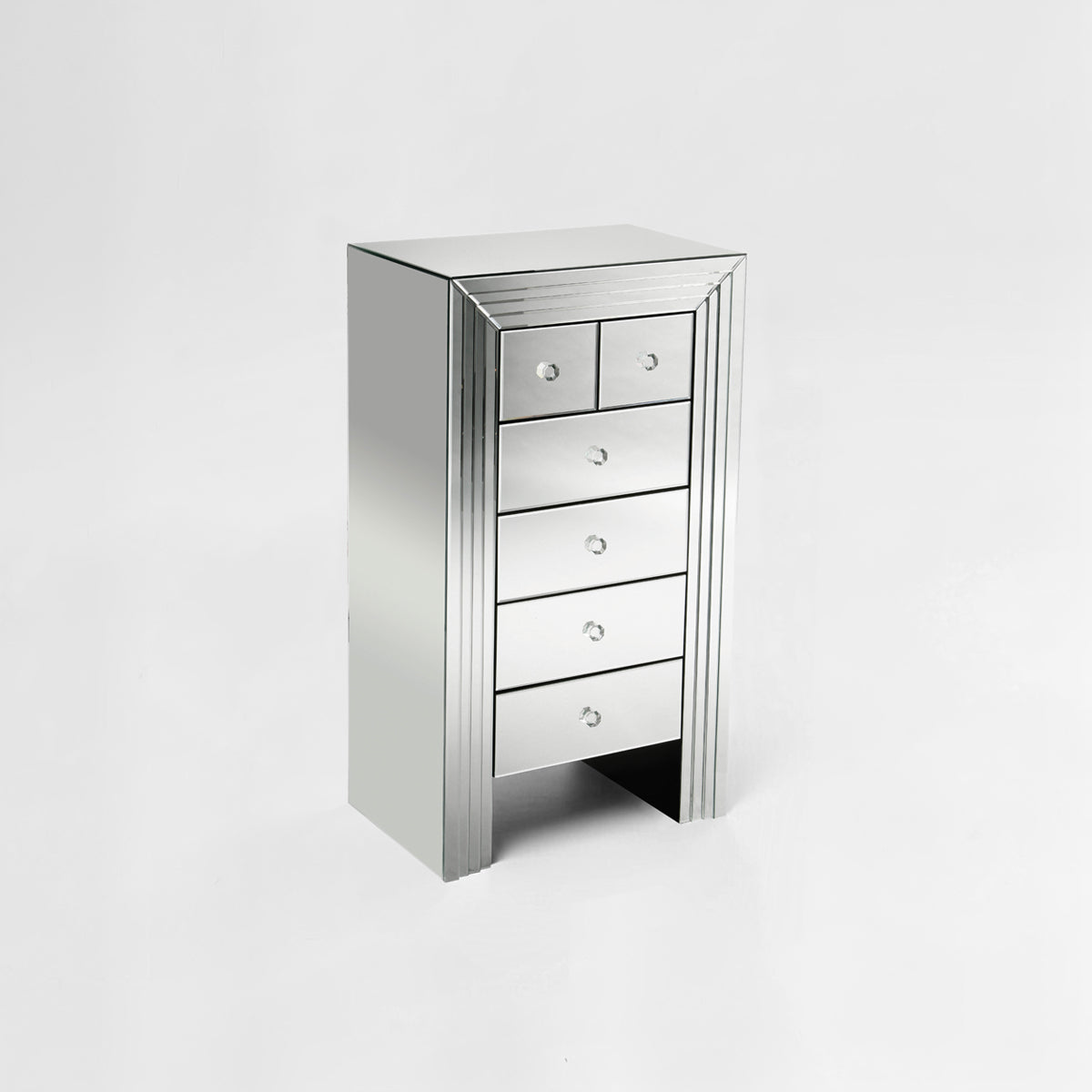 New Line Mirrored 6 Drawer Chest