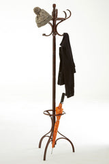 Kennedy Walnut Finish Solid Birchwood Coat Stand