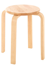 Tropical Hevea Wood Stacking Stool