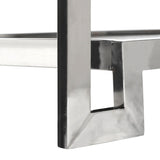 Carla Crocodile Leather Effect Coffee Table