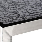 Carla Crocodile Leather Effect Coffee Table