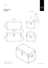 Carla Multicoloured Rectangular Trunks Set of 4