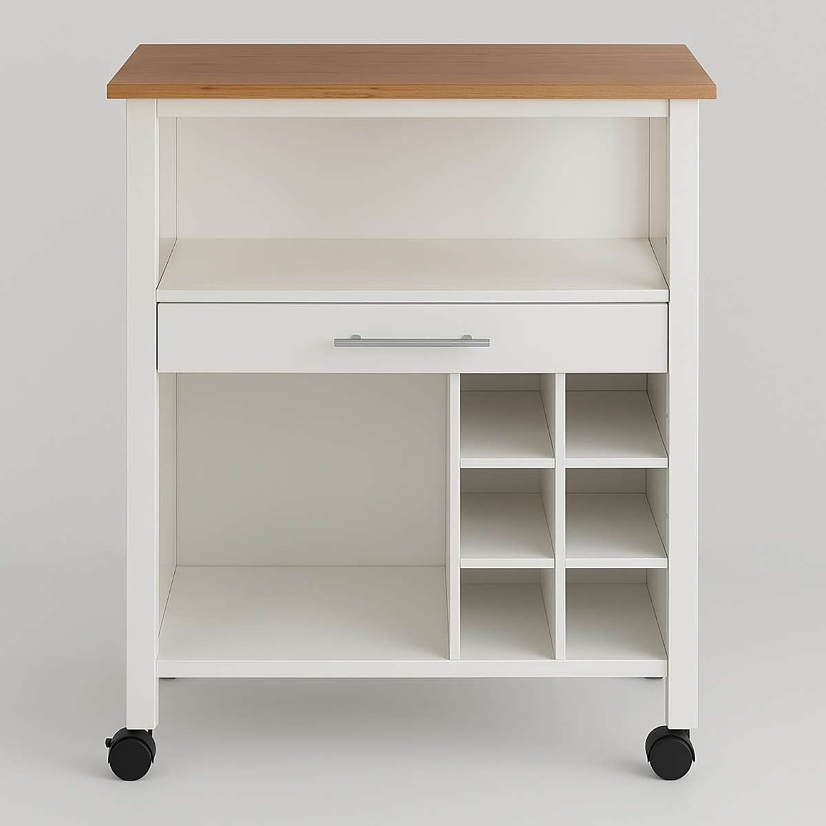 Harlow White and Bamboo Top 1 Drawer Kit