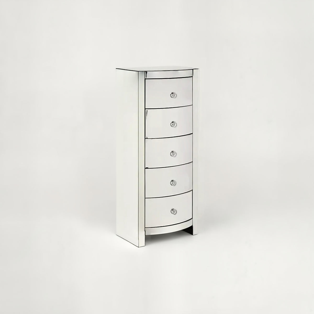 Verona Curved Tall Boy Drawers