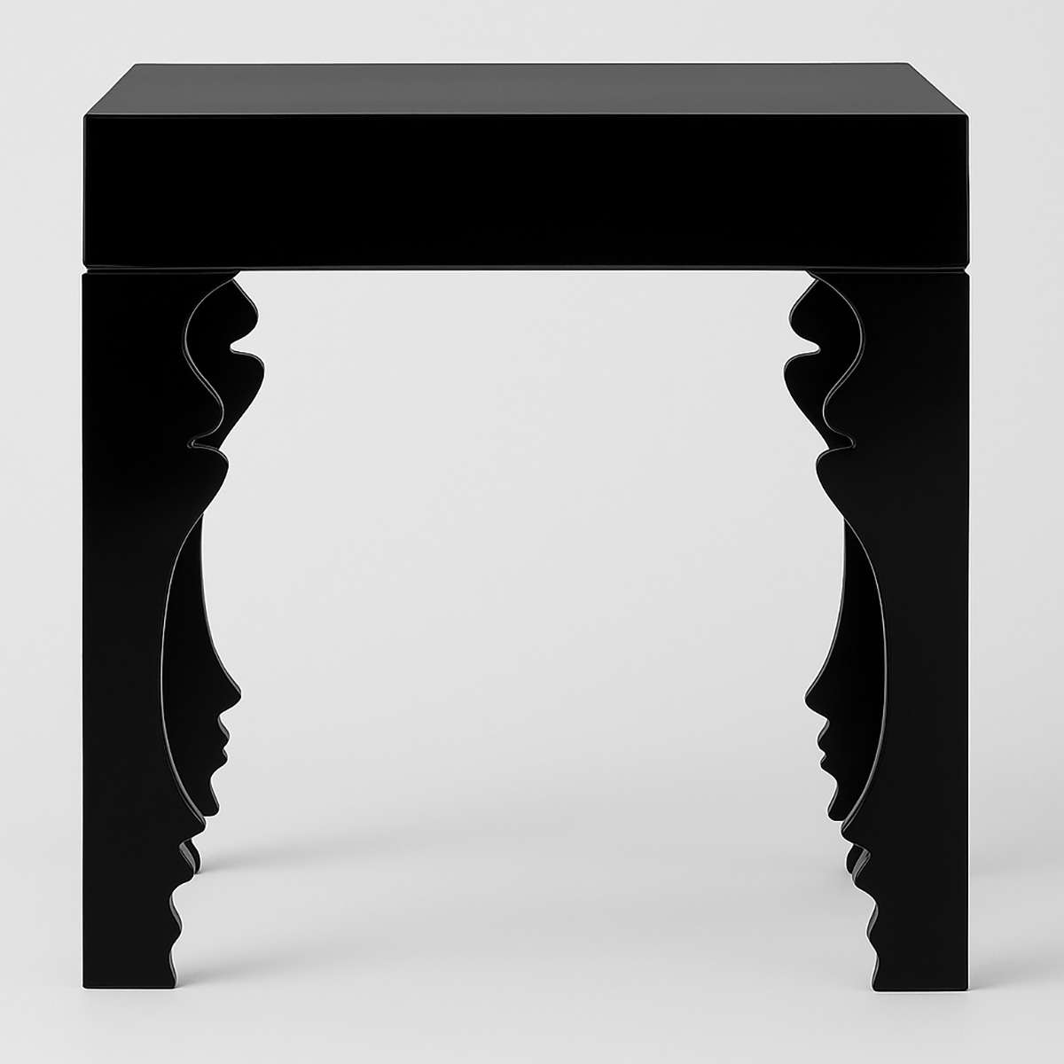 Luis Black High Gloss Finish Side Table
