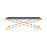 Montril Glass Top Criss Cross Coffee Table