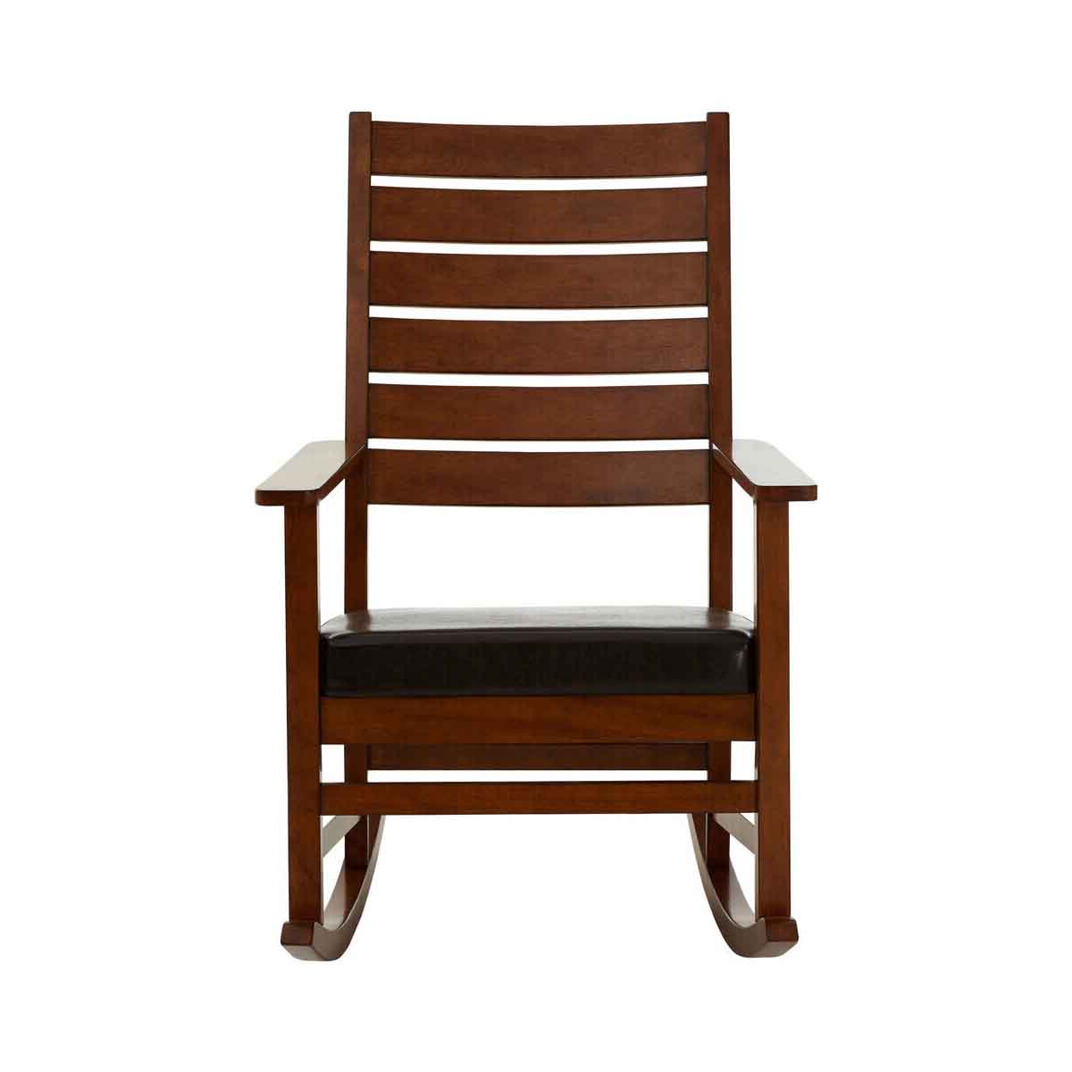 Relax Brown Leather Effect Rocking Chair