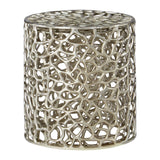 Templar Set of 2 Side Tables With Silver Finish