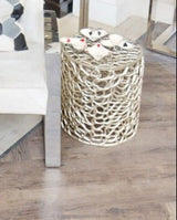 Templar Set of 2 Side Tables With Silver Finish