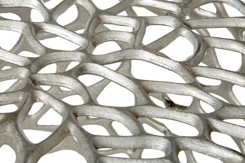 Templar Set of 2 Side Tables With Silver Finish