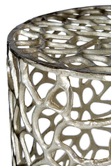 Templar Set of 2 Side Tables With Silver Finish