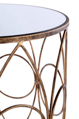 Avantis Set Of Two Antique Frame Round Tables