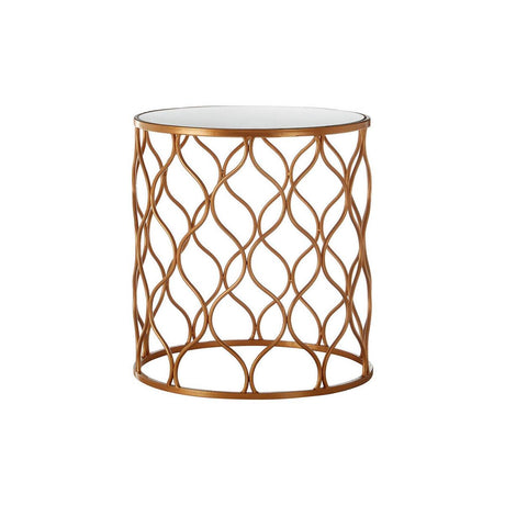 Avantis Set Of Two Mirrored Top Copper Tables