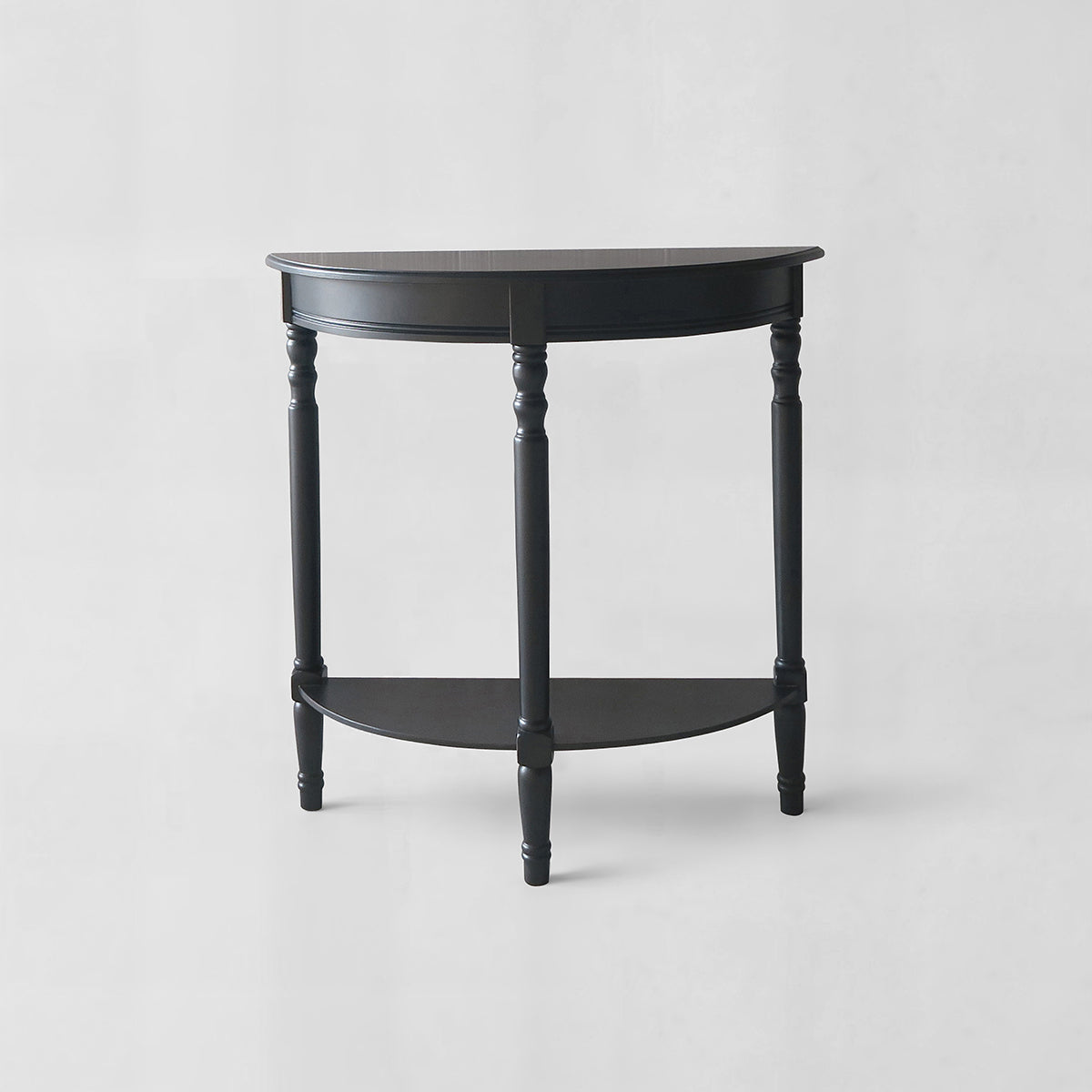 Heritage Half Moon Black Console Table