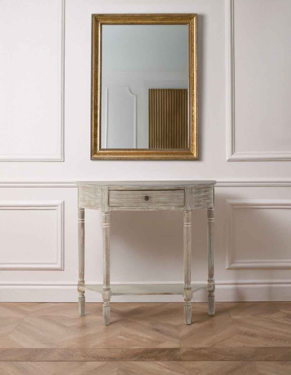 Heritage Half Moon 1 Drawer Console Table