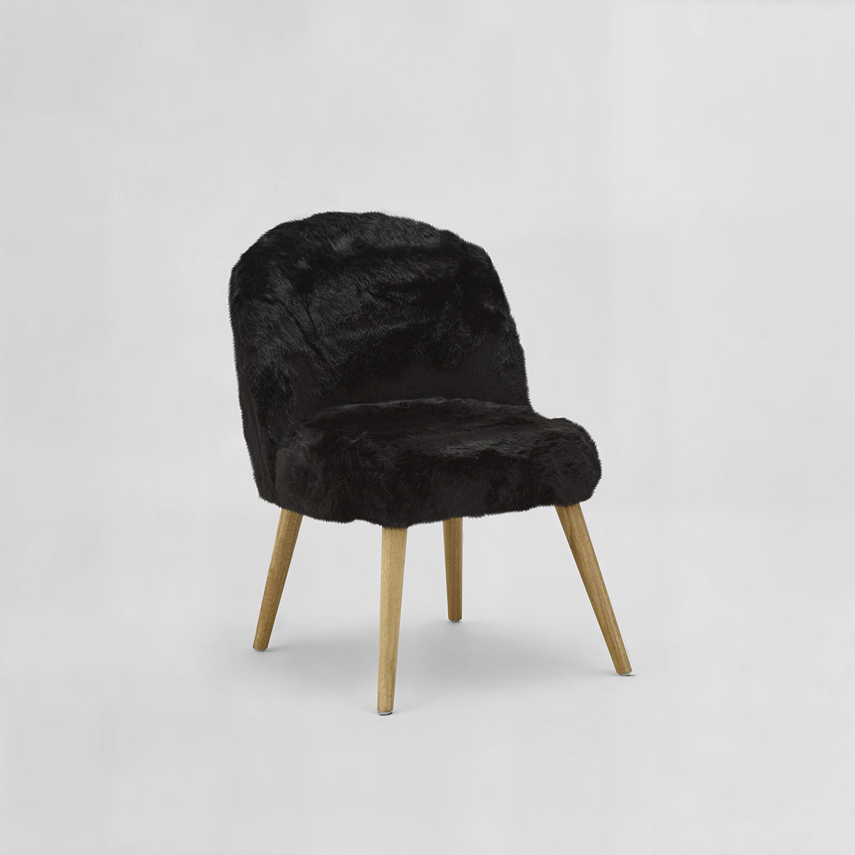 Cabaret Black Fur Effect Chair