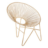 Templar Iron Chair With Hairpin Legs