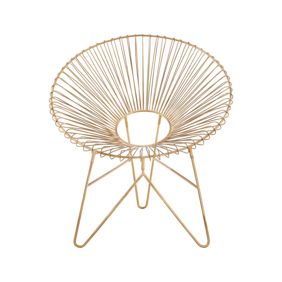 Templar Iron Chair With Hairpin Legs