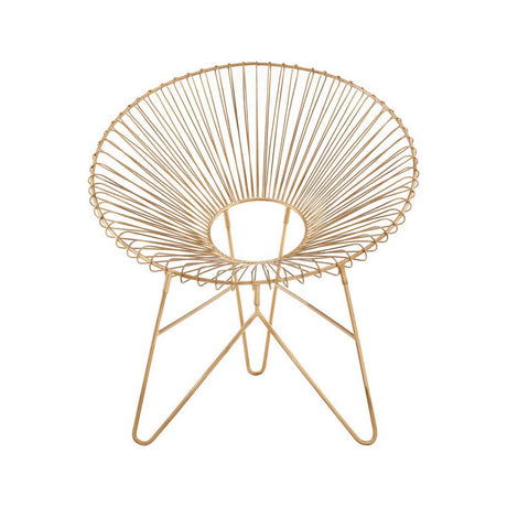 Templar Iron Chair With Hairpin Legs