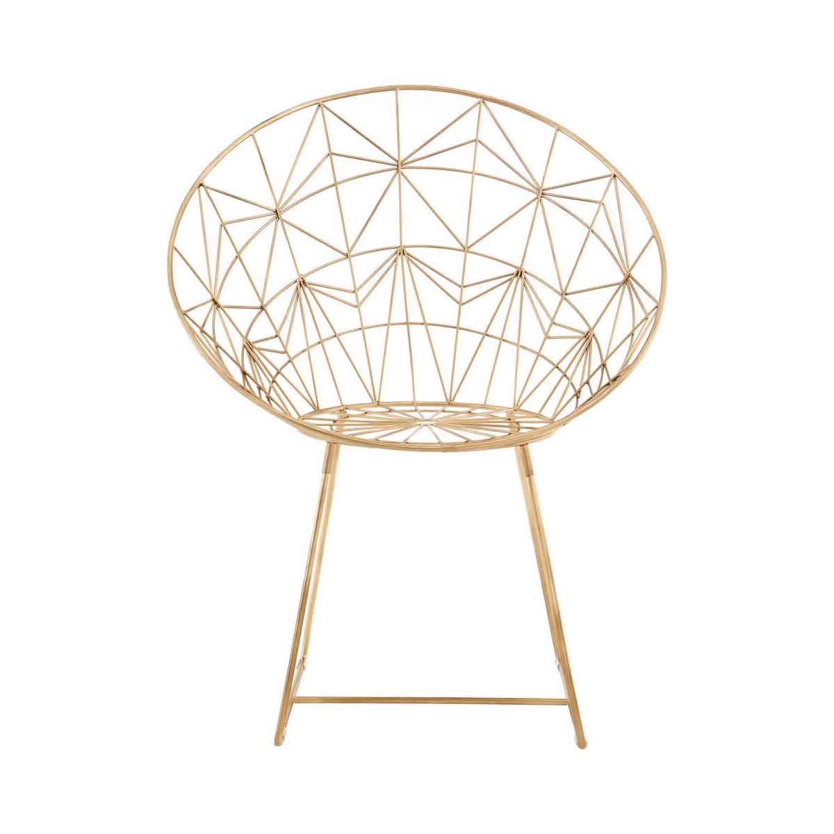 Templar gold iron design Chair