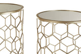 Arcana Set Of Two Honeycomb Side Tables.