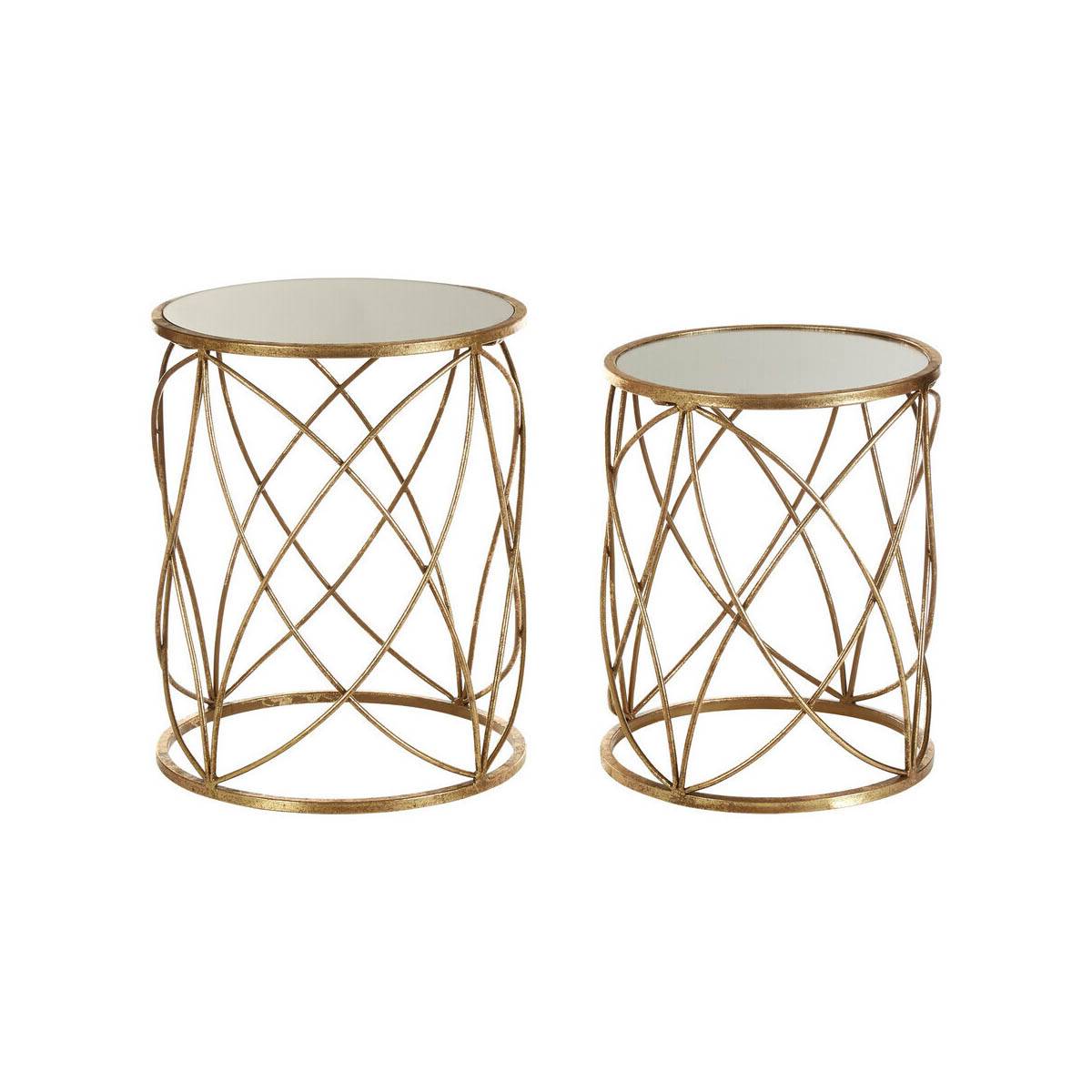 Arcana Set Of Two Round Side Tables.