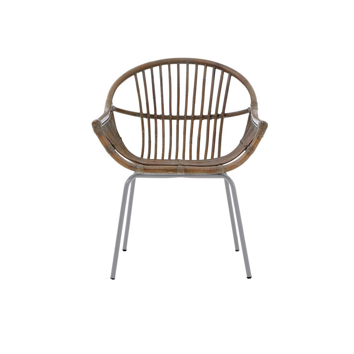 Lagom Grey Wash Natural Rattan Chair