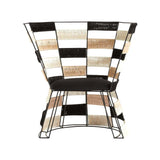 Fusion Beige And Black And White Chair