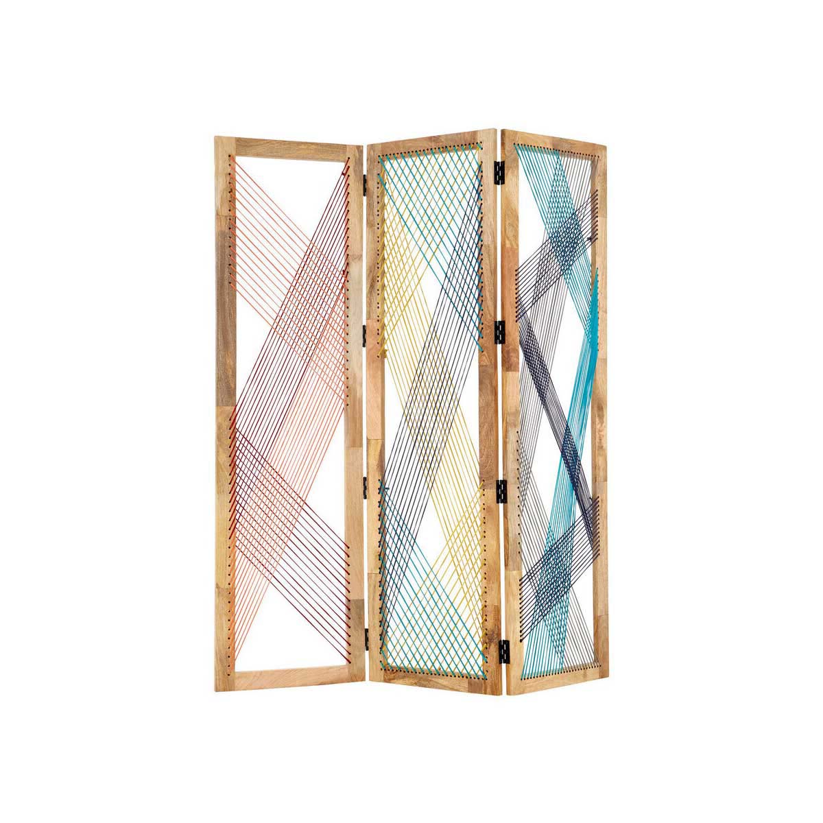 Fusion 3 Sections Multicoloured Room Divider