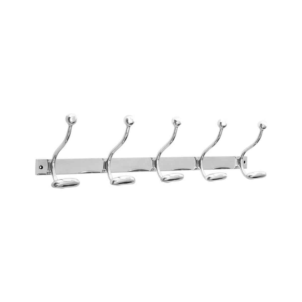 Arris 10 Hook Aluminium Wall Mounted Hanger.