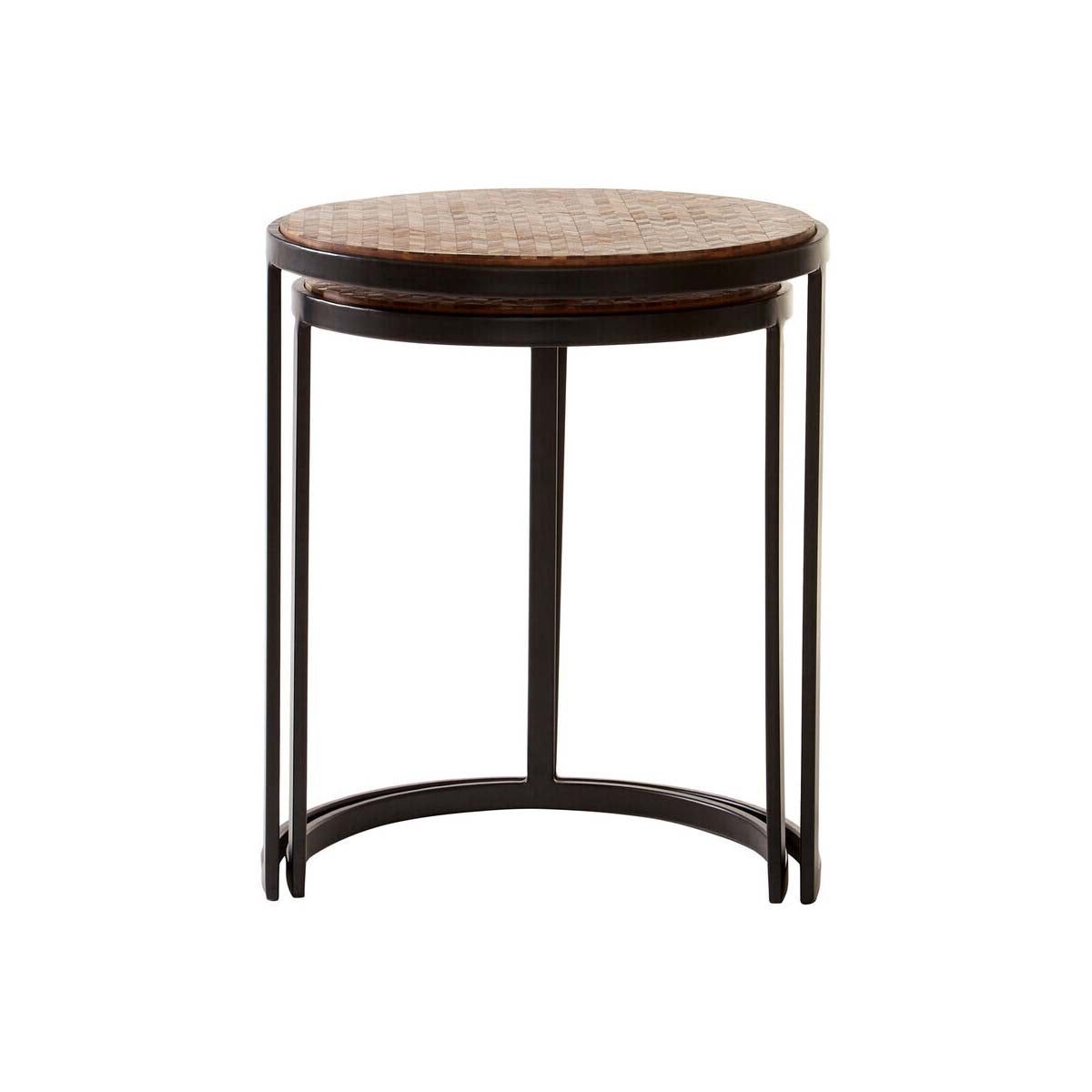 Halle Chevron Side Tables