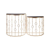 Faiza Set of 2 Art Deco Console Tables