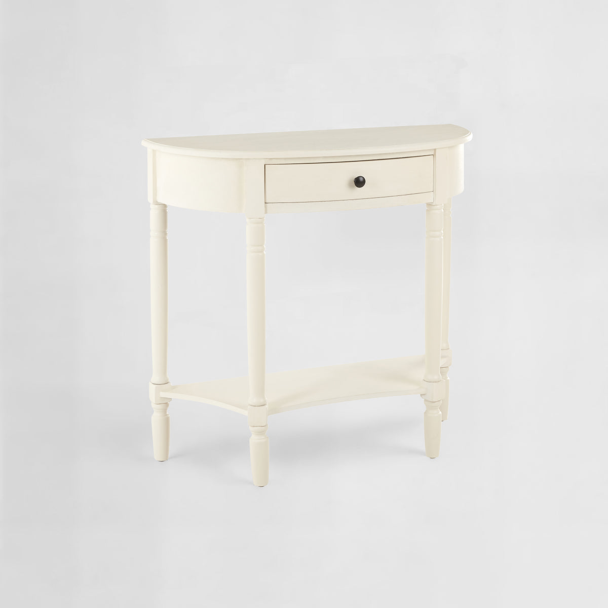 Heritage One Drawer Antique White Console Table