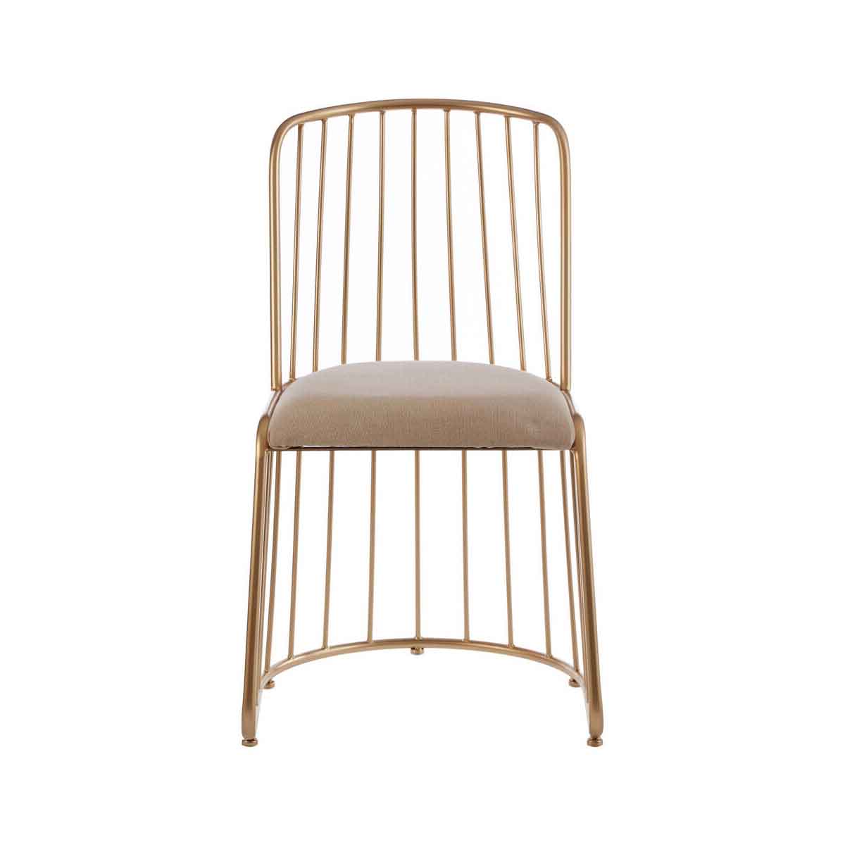 Lexi Chair With White Linen Seat