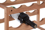 ARLA 3 Tier Walnut Wood Wine Rack