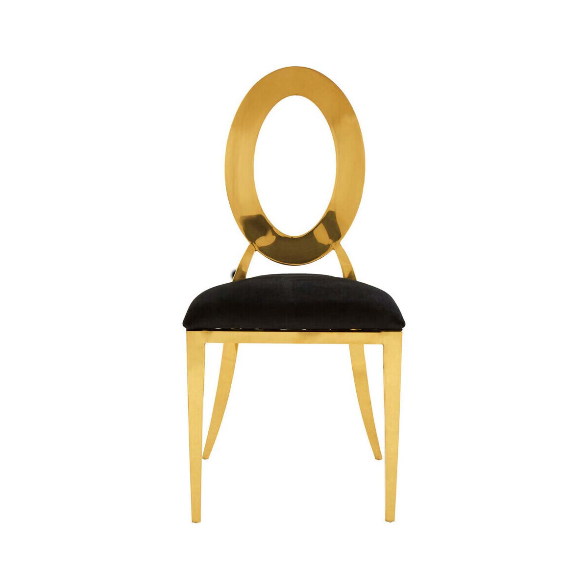 Sarita Stackable Gold Frame Dining Chair