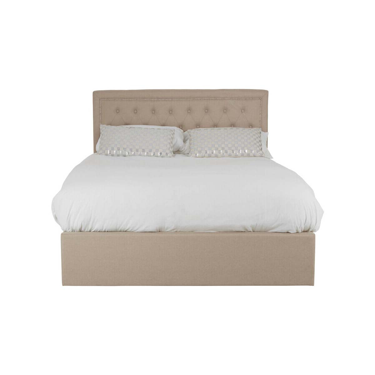 Hannah Beige Ottoman Double Bed