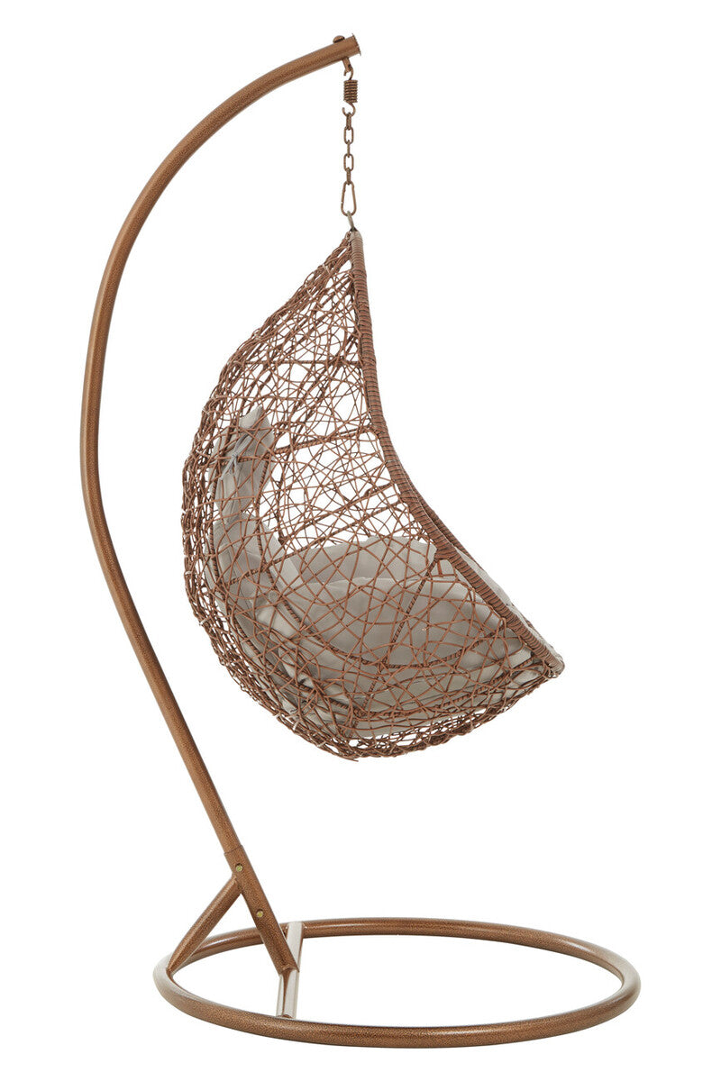 Goa Brown Rattan Hanging Chair