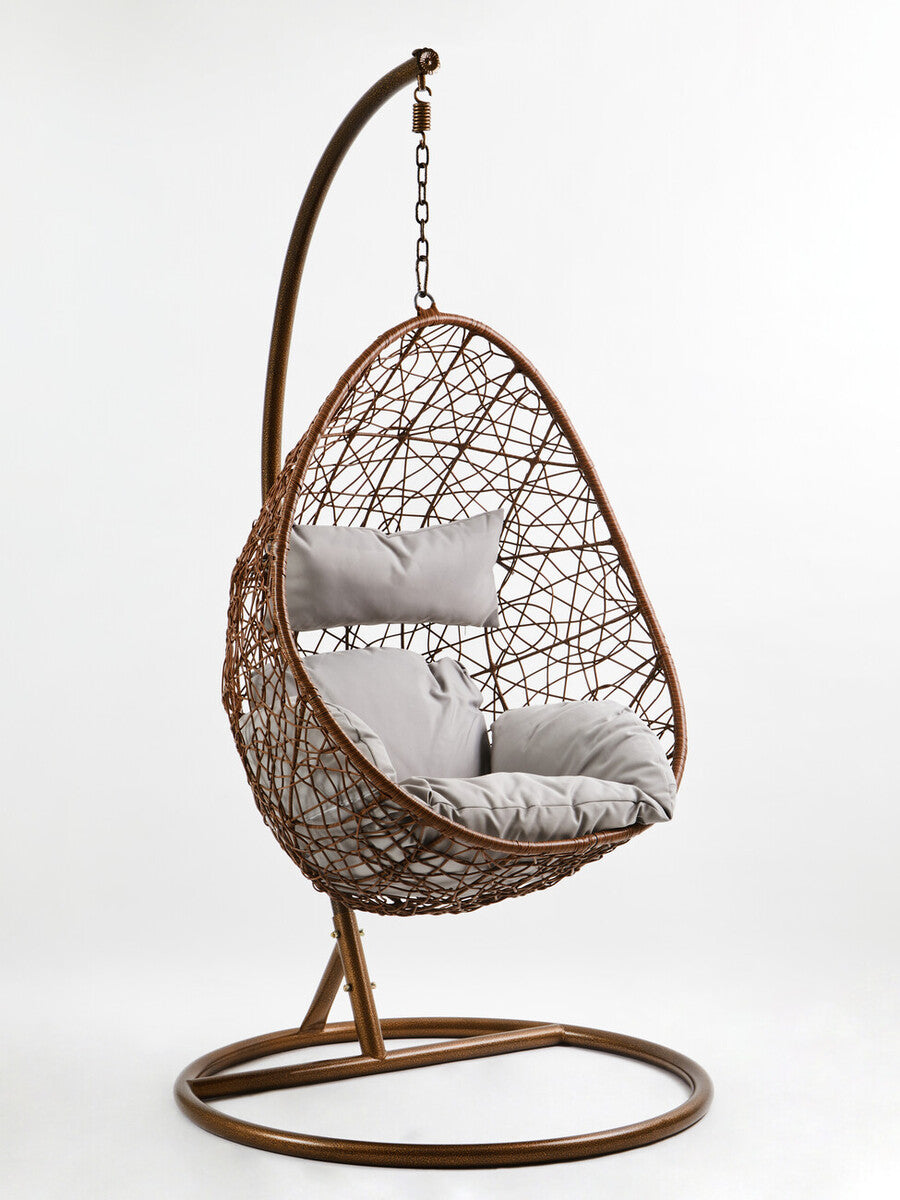 Goa Brown Rattan Hanging Chair