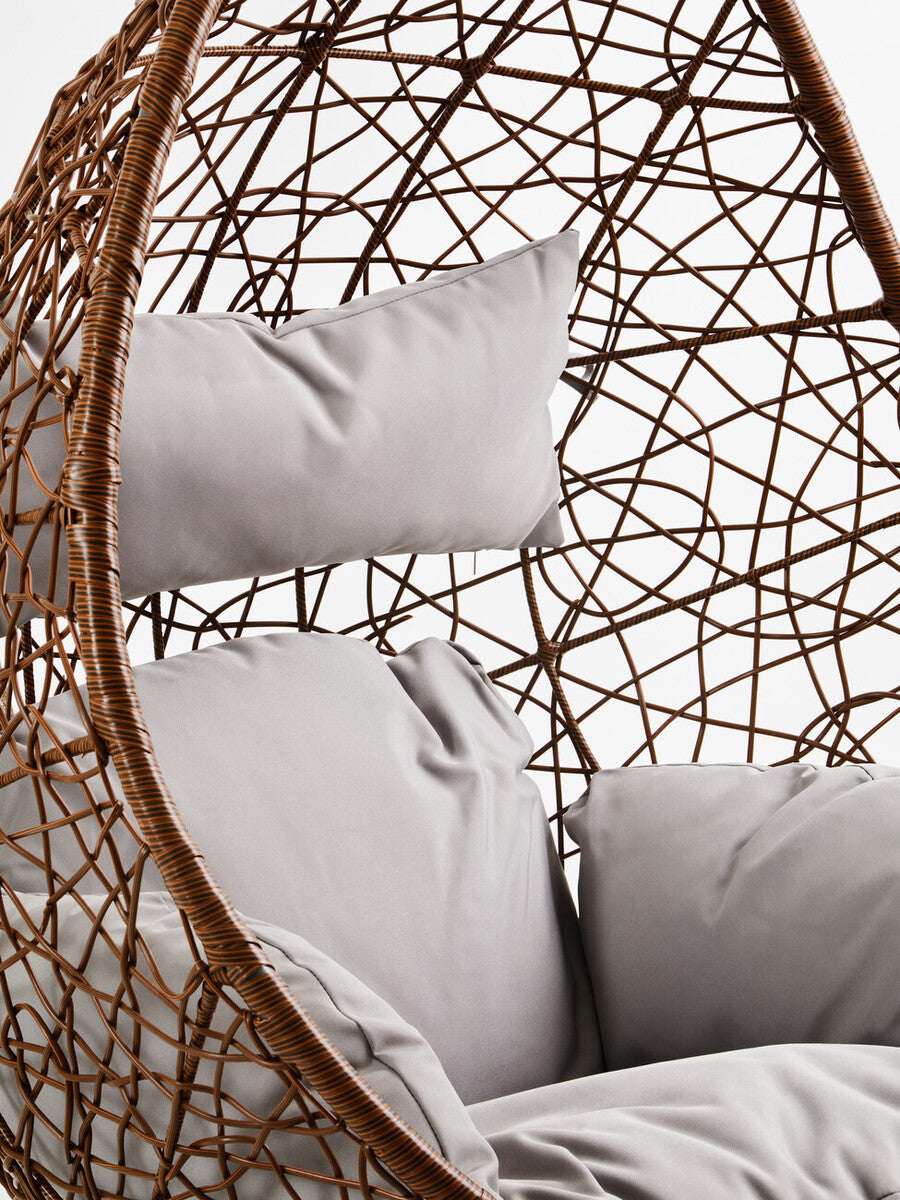 Goa Brown Rattan Hanging Chair