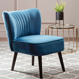 Regents Park Blue Velvet Chair