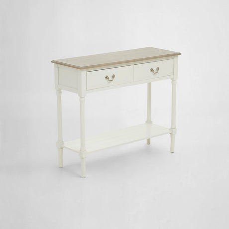 Heritage 2 Drawer Ivory Console Table