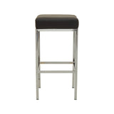 Baina Black And Chrome Finish Bar Stool